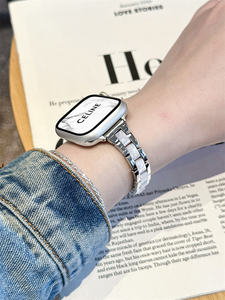 Bracelet de montre en résine et métal fin à trois maillons - Compatible avec <span class=keywords><strong>Huawei</strong></span> Watch GT6/GT5/GT4/Watch 3/<span class=keywords><strong>4</strong></span> Pro Bracelet de remplacement - Product Image 6