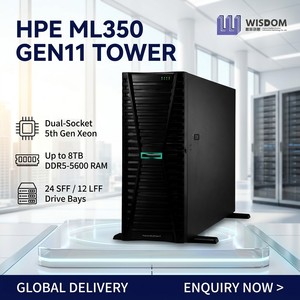 Serveur Tour Haute Performance HPE ProLiant ML350 Gen11 4U avec 2x Intel Xeon Gold, 128 Go DDR5, SSD pour Inferencing IA et Bases de Données - Product Image 1