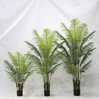 Plante de palmier Areca, plante en pot sur pied pour salon, grande plante artificielle d'intérieur, verdure artificielle, ornement décoratif de luxe léger