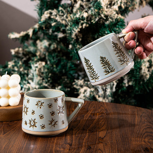 New Design Christmas Elk <b>Ceramic</b> <b>Mug</b> Christmas Tree Coffee Cup Porcelain Tea <b>Mug</b> - Product Image 2