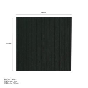 Panneau acoustique 600 mm x 600 mm en fibre de polyester, panneaux absorbants du son pour bureau et intérieur - Product Image 5