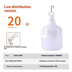 Lámpara LED de Emergencia Naranja con Carga USB, Lámparas de Camping para Exteriores, Puestos de Mercado Nocturno, Cortes de Energía en el Hogar - Product Image 5