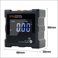Nouveau compteur d'angle de jauge de niveau de rapporteur numérique avec base magnétique IP54 LED inclinomètre boîte de biseau numérique règle d'angle numérique en