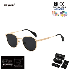 Boyarn 2027 Nuevas <span class=keywords><strong>Gafas</strong></span> de Sol Retro de Marco Pequeño, Modernas, Metálicas, Cuadradas, Versátiles, para Hombre y Mujer - Product Image 1