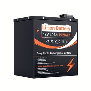 แบตเตอรี่ลิเธียม OEM 48V ชุดแบตเตอรี่แบบชาร์จได้สำหรับจักรยานไฟฟ้า/มอเตอร์ไซค์ ระบบกักเก็บพลังงานแสงอาทิตย์ - Product Image 1
