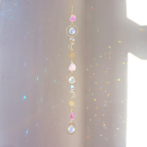 Atrapasoles de Cristal Natural Hecho a Mano, Atrapasoles de Cristal Colgantes, Prisma Arcoíris - Product Image 3