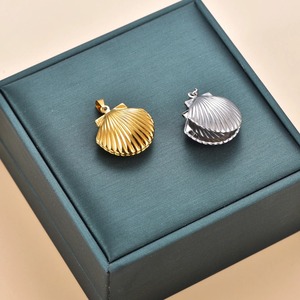 Colgantes de Conchas Marinas de Acero Inoxidable con Caja para Fotos, Cadena con Marco Abrible para Fotos, Collares Conmemorativos Familiares, Accesorios de Joyería DIY - Product Image 3