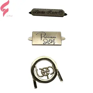 Lihui 하드웨어 개인 라벨 의류 디자인 개인 라벨 의류 디자인 로고 브랜드 금속 하드웨어 핸드백