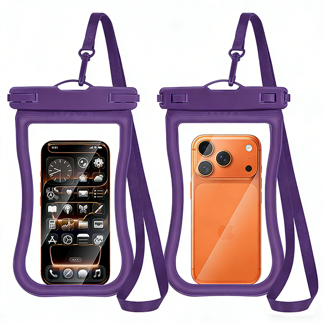 Curve-shaped Airbag Inflatable Mobile Phone Dry Bag Premium PVC Cellphone Waterproof Bag for Water Sports