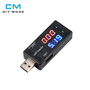 USB Charger Doctor Current Voltage Charging Detector Battery Voltmeter Ammeter Red display