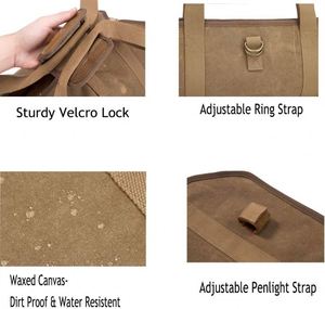 Bolsa de Lona Personalizada BSCI para Transportar Leña, para Acampar al Aire Libre, con una Bolsa Resistente para Leños de Chimenea - Product Image 3