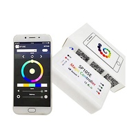 Controlador de Luces LED Mágico con Bluetooth SP105E para Tiras LED de Píxeles Programables y Direccionables WS2811 WS2812B WS2801 SK6812