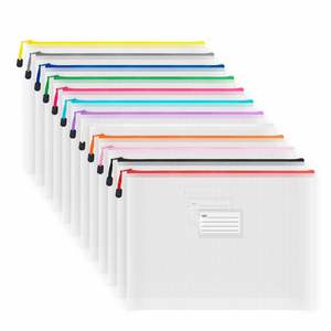 Carpeta de Archivo Transparente Impermeable A4 con Cierre, Organizador de Documentos de Plástico para Oficina, Escuela, Exámenes y Almacenamiento de Papeles - Product Image 3