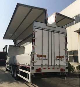 Camion fourgon à 10 roues 6x4 avec ailes relevables hydrauliques, fourgon à chargement latéral pour livraison express et distribution en entrepôt - Product Image 4