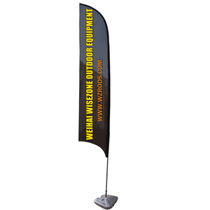 Weihai Wisezone 4.7M Bay Phong Cách Beachflag Lõm Sail Banner Rod Sợi Carbon Lưỡi Quảng Cáo Cờ Khung <span class=keywords><strong>Standee</strong></span> Để Bán - Product Image 4