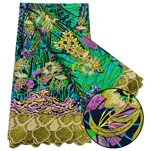 Nhà Máy Bán Buôn Hà Lan Ren Siêu Vàng Sáp In Vải 100% Hà Lan Bông Bất Sáp In Vải Cho Nhà Dệt May Váy May Mặc - Product Image 1