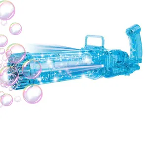 Atacado Máquina de Alta Qualidade 21 25 Buracos Led Bubbles Kids Brinquedos Automáticos Soap Gatling Bubble Gun