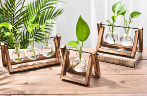 <span class=keywords><strong>Bouteille</strong></span> <span class=keywords><strong>en</strong></span> <span class=keywords><strong>verre</strong></span> <span class=keywords><strong>pour</strong></span> <span class=keywords><strong>terrarium</strong></span> hydroponique avec trous sur le côté, support <span class=keywords><strong>pour</strong></span> plantes à fleurs, vase suspendu hydroponique - Product Image 3