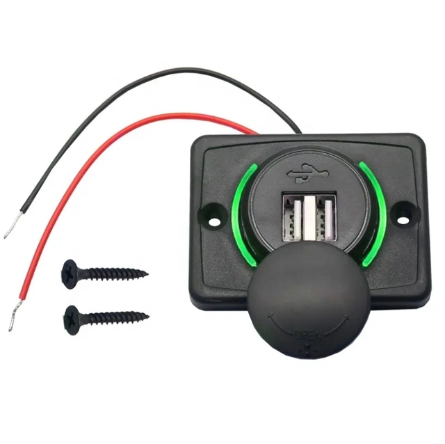 Wholesale 12V 24V Surface Panel Mount Dual 3.1A Car Seat USB Charger for Bus