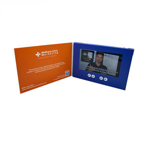 Tùy chỉnh 7 inch A5 Video <span class=keywords><strong>Card</strong></span> với bộ nhớ LCD video thiệp chúc mừng cho quảng cáo doanh nghiệp khuyến mãi - Product Image 5