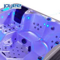 Bain à remous extérieur 1,9 m, très demandé, baignoires spa saines avec jets de massage et éclairage LED JOYEE Hydro Spabad