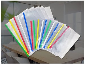 Wholesale Clear Waterproof PP Zipper <b>File</b> Bag Custom Document Pouch Waterproof A3 Document Bag for School Office Travel Storage - Product Image 3