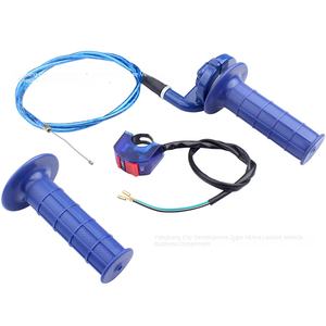 Câble d'accélérateur avant en plastique bleu 50-250CC avec interrupteur d'arrêt pour VTT tout-terrain à quatre roues et systèmes de carrosserie de moto - Product Image 5
