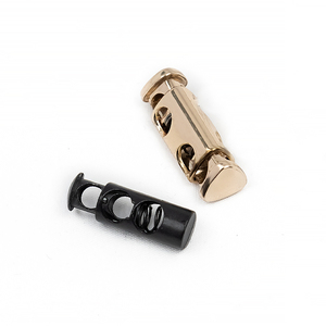 OEM Hochwertige Gold Kordel zug Stopper <span class=keywords><strong>Stop</strong></span> Cord Snap Metall Seils chloss Custom Toggle Lock Kabels chlösser Clip für 5mm - Product Image 5