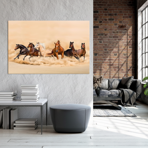 Running Horses Printed <b>Canvas</b>: Elegant Farmhouse Animal <b>Wall</b> Art,WRAPPED <b>CANVAS</b> - Product Image 3