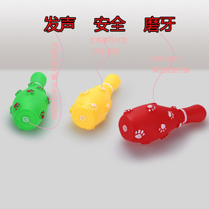 Jouet à mâcher couineur pour chiens et chats, 13x5cm, design de dessin animé en PVC, jouets pour animaux de compagnie à usage intérieur - Product Image 1