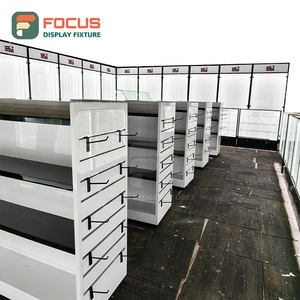 ตู้โชว์ร้านขายบุหรี่สมัยใหม่ ตู้ไม้กระจกพร้อมไฟ LED ตู้โชว์ยาสูบ - Product Image 4