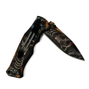 Coltelli pieghevoli <span class=keywords><strong>da</strong></span> tasca per esterno <span class=keywords><strong>da</strong></span> caccia EDC Hunter autodifesa in acciaio inossidabile con stampa 3D per giungla - Product Image 4