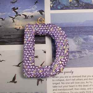 Llaveros con Letras Inglesas en Oferta, Pequeños Colgantes con Diamantes Multicolores para Accesorios de Bolsos y Piezas Interiores de Automóviles - Product Image 6