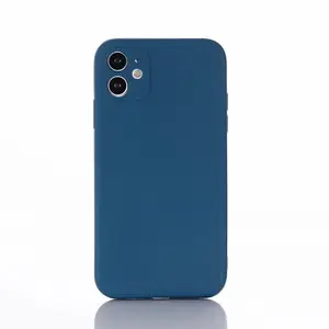 straight edge frosted silicon liquid phone case for iphone Ip X/XS max case liquid silicone case