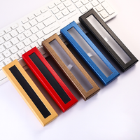 Eacajess Emballage de boîte à stylo personnalisée à bas prix Boîte cadeau en PVC transparent et papier coloré pour stylo Boîte cadeau vide avec étuis à crayons