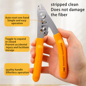 FONGKO Kìm Tuốt Dây Cáp Quang Kìm Tuốt Dây Cáp Dụng Cụ Tháo Áo Khoác Sợi FTTH Dụng Cụ Tuốt Dây Cáp Điện Hai Lỗ - Product Image 6