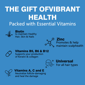 Gomitas para Cabello, Piel y Uñas con Biotina de Alta Potencia, Vitaminas, Zinc y <span class=keywords><strong>Complejo</strong></span> <span class=keywords><strong>B</strong></span> para una Piel Radiante, Uñas Fuertes y Crecimiento Capilar Saludable - Product Image 3