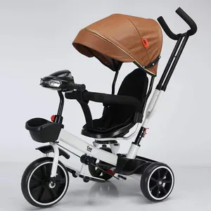2021 hot sale 4-In-1 baby tricycle/CE children's tricycle with foldable and rotating seat/kid toys best tricycle for babies