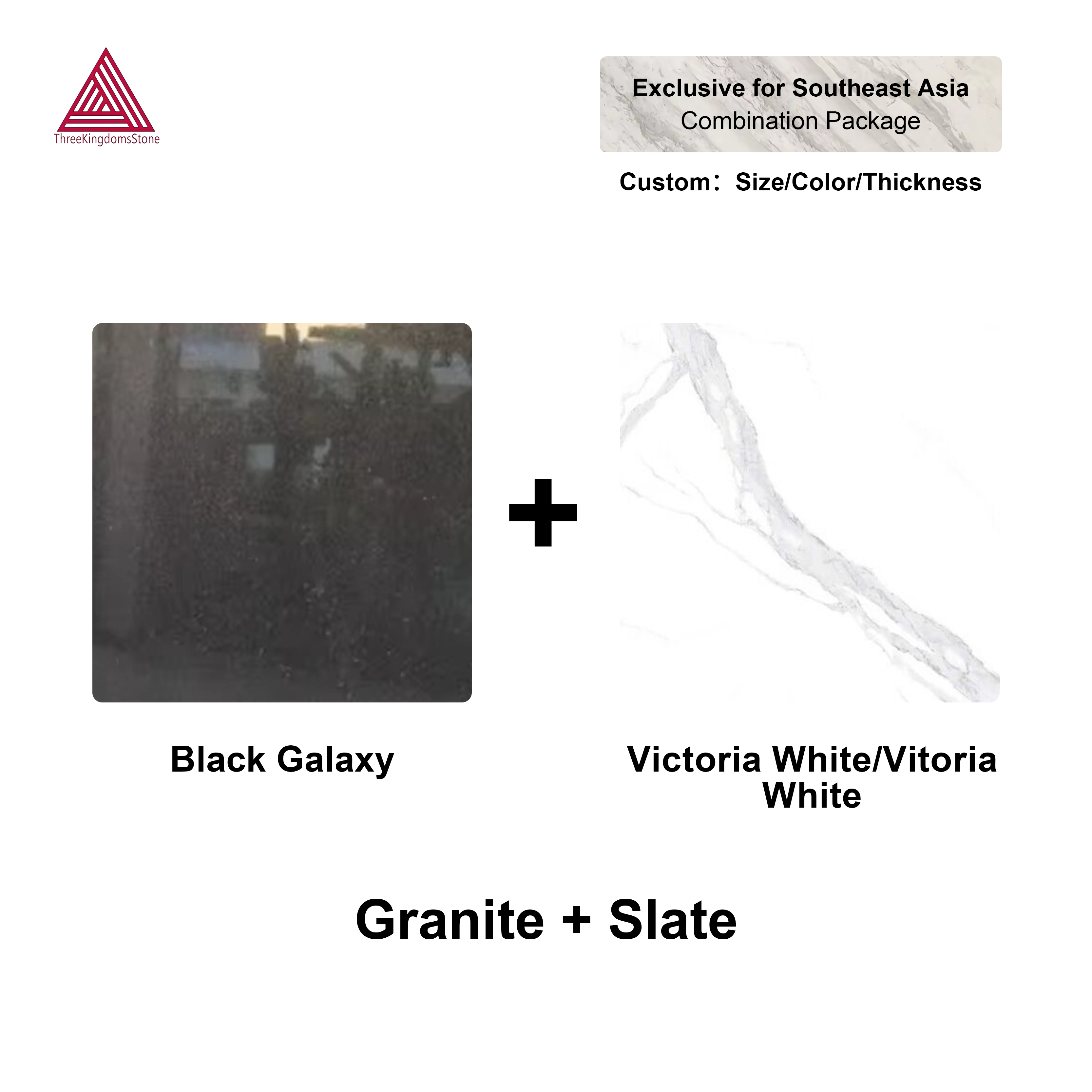 Galaxie noire + Victoria blanc/VitoriaWhite