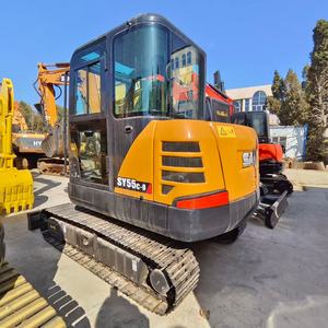 Excavatrice sur chenilles Sany SY55C-9 d'occasion en parfait état de marche, moteur Isuzu, godet de 0,23 m, 5,5 tonnes, boîte de vitesses d'origine - Product Image 1