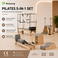 Équipement Pilates 5 en 1 Professionnel Reformer Cadillac Bois Chaise Barrel Pour Studio Gym