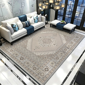 Alfombra Persa Vintage Color Borgoña, Alfombra Oriental Clásica con Diseño Floral para Sala de Estar o Dormitorio, Lavable y Antideslizante - Product Image 3