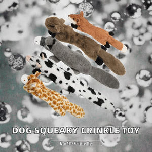 Jouets à mâcher pour chiens en papier écologique, populaires, en forme de dessin animé, qui couinent et font crêpir, en peluche pour chiens - Product Image 2