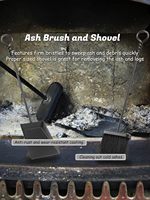Ensemble d'outils pour foyer, 5 pièces, pour intérieur et extérieur, ensembles de pics à foyer robustes avec poignée rétro et gants en cuir résistants à la chaleur