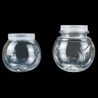 Bouteille Transparente de 160ml 210ml, Emballage Alimentaire, Pot Rond en Plastique pour Lait, Yaourt, Crème Glacée, Gelée, Pudding, Miel, Mousse, avec Couvercle