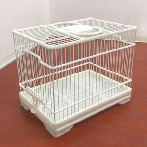 Nuova Gabbia per Uccelli di Piccole Dimensioni con Serratura e Posatoi, in Plastica/ABS Resistente, Spaziatura Barre 1,0 cm, Perfetta per Altilini - Product Image 2