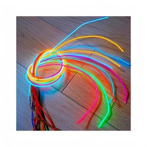 Cable EL Naranja <span class=keywords><strong>PYL</strong></span> de 2.3mm con Conector USB-A, Luz Constante/Intermitente/Apagado, Inversor de 1W-5W para Escenarios Portátiles - Product Image 2