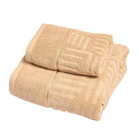 Serviettes de luxe 100% coton tricotées à séchage rapide, couleur unie, avec logo brodé - Personnalisables pour les hôtels, les maisons d'hôtes et les clubs sportifs