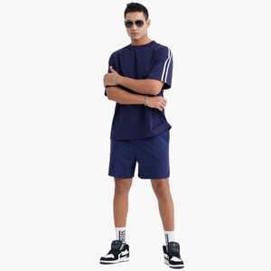 Camiseta de algodón de talla grande de 240gsm para hombre de alta calidad, cuello redondo liso, impresión Digital personalizada - Product Image 5