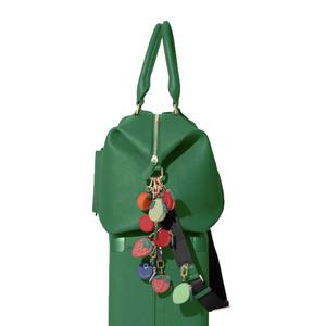 Strawberry Square Keychain Fruit Gift Charms Pu Leather Zipper Bag Purse <b>Accessory</b> Cute Cherry Coin Purse Mini Wallet <b>Birthday</b> - Product Image 3